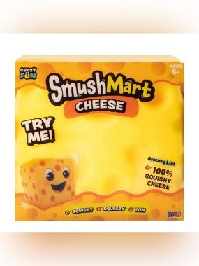 Smushmart Giant Squeezy Cheese Squishy Toy